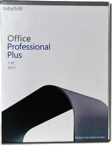 rubySoft Office 2021 Professional Plus -Sealed Box Pack - rubySoft ...