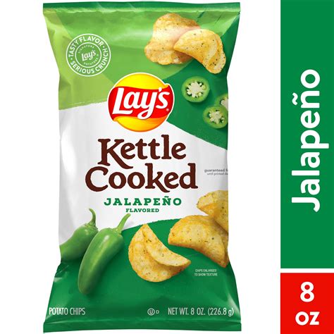 Lays Kettle Cooked Jalapeno Potato Snack Chips, 8 oz Nepal | Ubuy