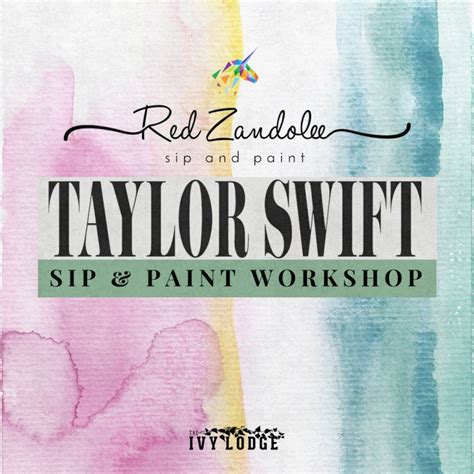 Taylor Swift themed Sip & Paint, The Ivy Lodge, Aberdeen, 4 August 2024 ...