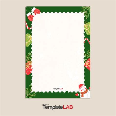 Free Printable Christmas Borders For Microsoft Word - FREE Printable A-Z