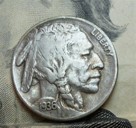 1936 P Fine Buffalo Nickel F 18493 - For Sale, Buy Now Online - Item ...