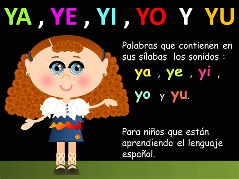 Palabras Con Ya Ye Yi Yo Yu En Español Para Niños - Actividad del Niño