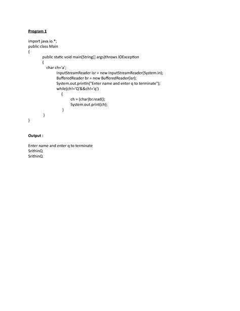 Java Codes for practice - import java.*; public class Main { public ...