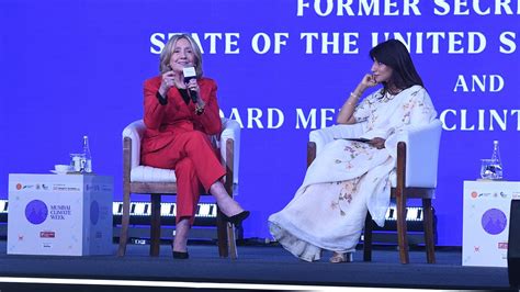 Mumbai Climate Week 2026: Hillary Clinton Hails India As Global Climate ...