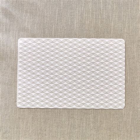 Buy Meadows Theme Set of 6 PVC Chevron Print Placemats from Home Centre ...