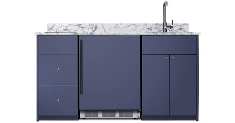 Summit CALDERAMN33I 63 Inch Wide Kitchenette with Induction Burner ...