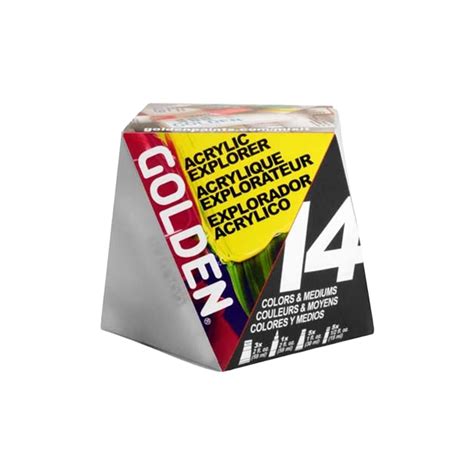 Golden Acrylic Explorer 14 Set with Heavy Body Fluid OPEN and High Flow ...