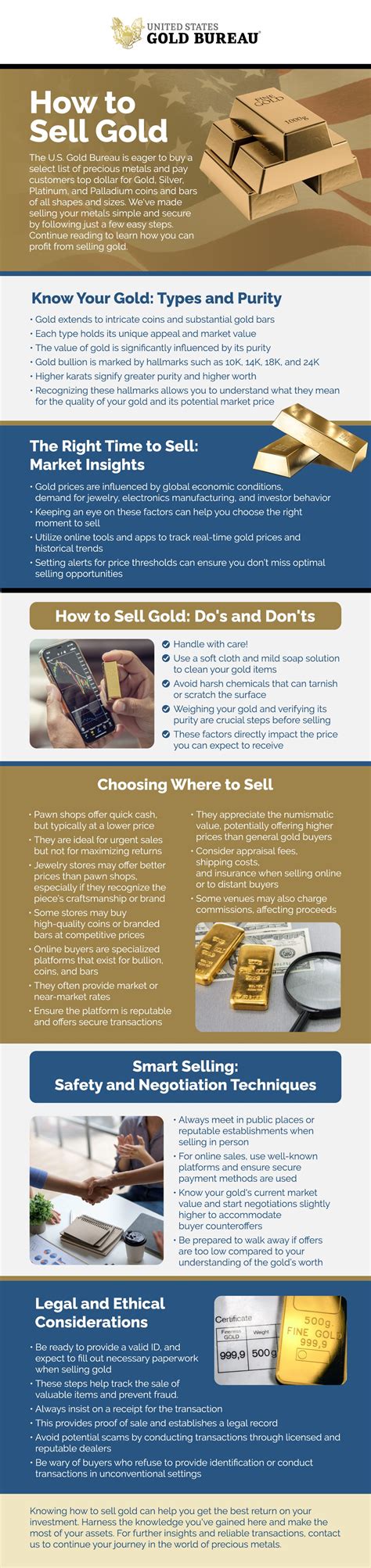 How To Sell Gold Bullion