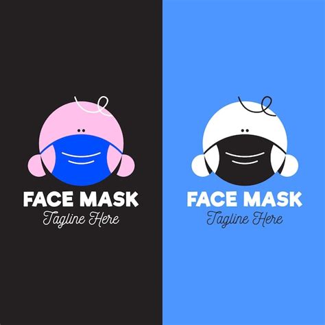 Free Vector | Face mask logo