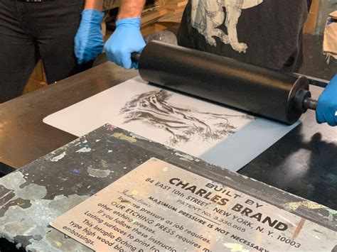 Lithography on Zinc Plate, Oolite Arts, Miami Beach, 11 January 2024 ...