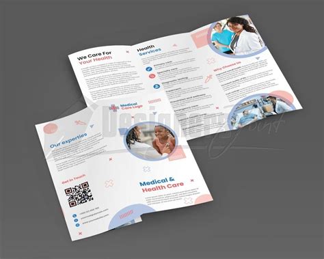 Medical & Health Care Tri-Fold Brochure Template | DesignersJoint.Com