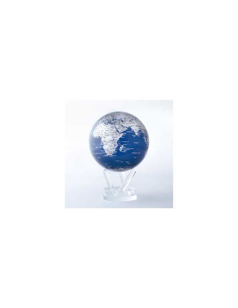 Mova Globe 4.5 inch Blue and Silver Globe with Acrylic Base