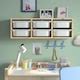TROFAST wall storage, light white stained pine/white, 93x21x30 cm (365 ...