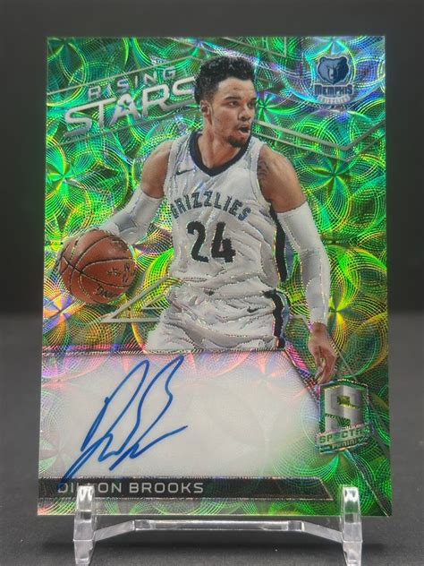 Dillon Brooks 2017 Spectra #RS-DBK Rising Stars Signatures - Neon Green ...