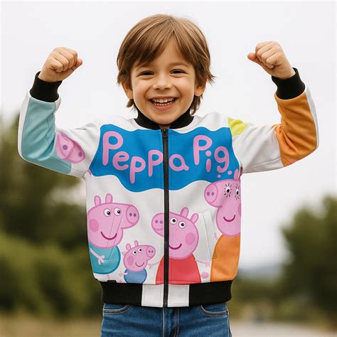 Kids Peppa Pig Bomber Jacket – Puzzle Squad
