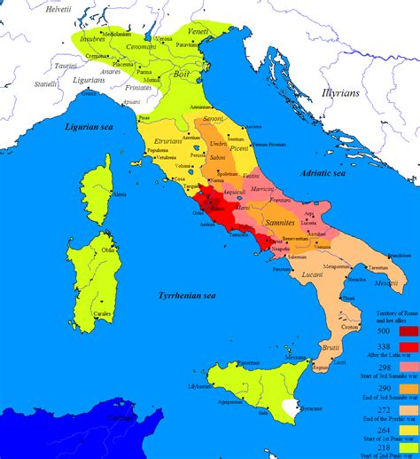 Italian Peninsula Europe Map