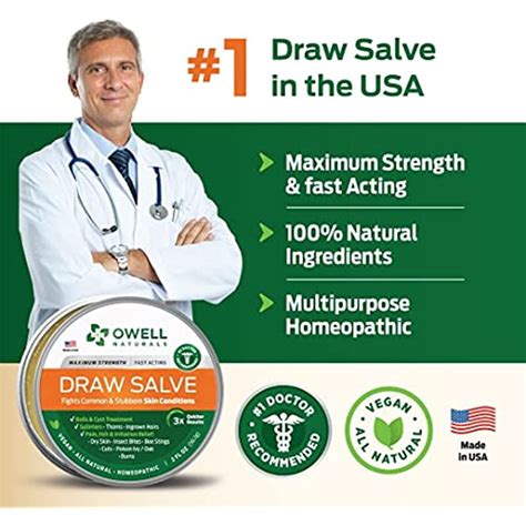 Buy Drawing Salve Ointment, 2 oz, for Boil Treatment, Maximum Strength ...