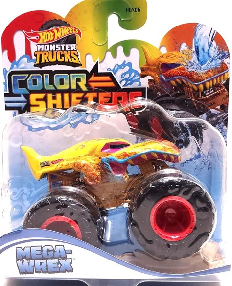 Buy Hot Wheels Color Shifters 1:64 Scale Mega Wrex Monster Truck For ...