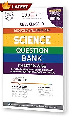 Educart CBSE Science Class 10 Question Bank (Reduced Syllabus) for 2021 ...