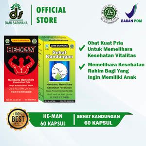 Jual Jamu Paket Promil He Man 60 Kapsul Sehat Kandungan 60 Kapsul ...
