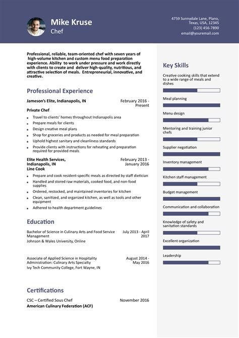 Resume Examples Free 的图像结果