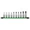 MILWAUKEE 3/8 in Socket Bit Set, Torx, 10 Piece, Chrome - 48-22-9531