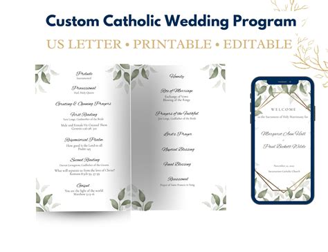 Catholic Wedding Program