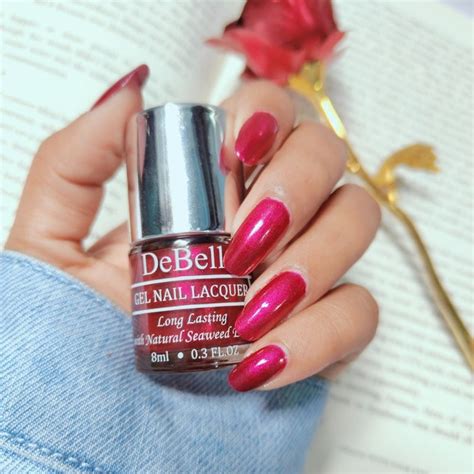 DeBelle Gel Nail Polish Antares | Deep Maroon Pearl Finish - 8ml ...