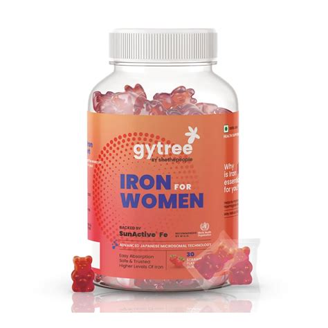 Gytree Iron Gummies for Women with SunActive Fe | Lab Test | Rating ...