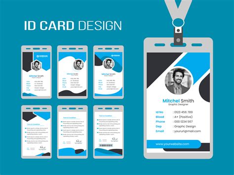 Office ID Card Design Template by Obydullah on Dribbble