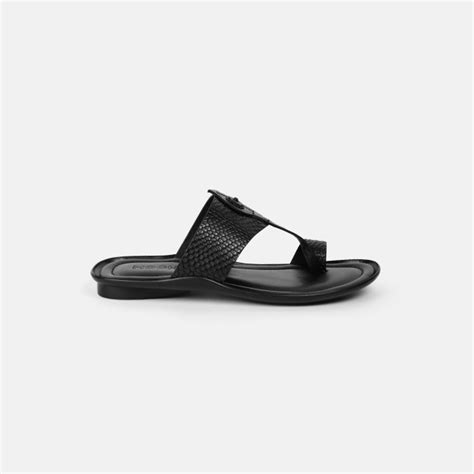 Buy Mochi Men Black Ethnic Kolhapuris Online | SKU: 16-1267-11-39 ...