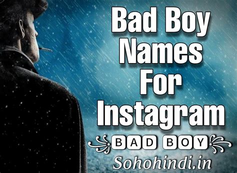 Bad Boy Names
