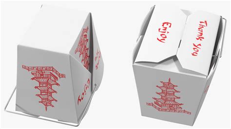 3D Chinese Restaurant Takeout Box 32 Oz | 3D Molier International