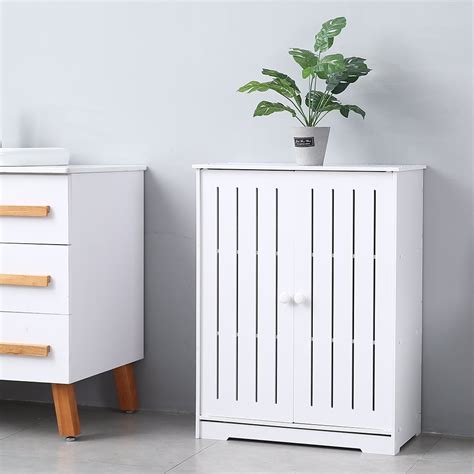 Buy Bathroom Storage Cabinet, Floor Standing Storage Cabinet w Doors ...
