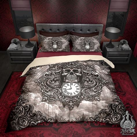 Gothic Bed Cover, Duvet or Comforter, Goth Bedding Set, Bedroom Decor ...