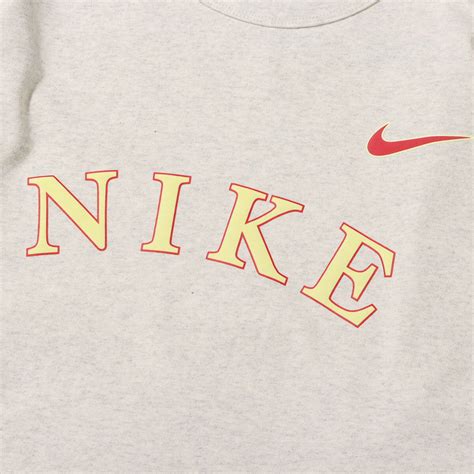 NIKE AS M NSW TEE LS NCPS OATMEAL HEATHER/CITRON TINT/GYM RED 21SP-I ...