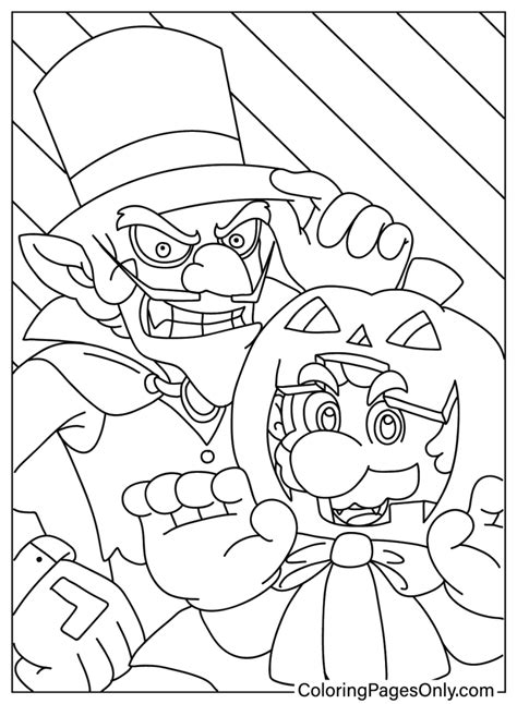 Evil Mario Coloring Pages 的图像结果