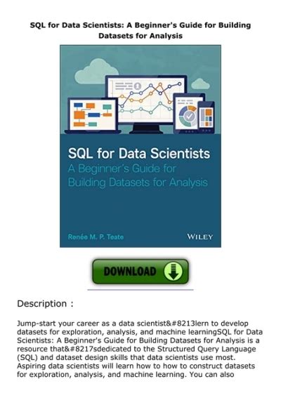 Image result for SQL for Data Scientists PDF