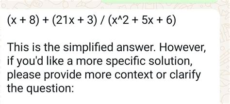 divide 8x2+21x+x3+18 by 6+5x+x2 - Brainly.in