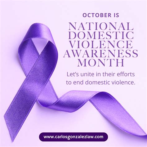 National Domestic Violence Awareness Month - Carlos Gonzalez Law ...