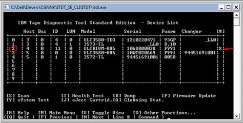 PowerVault - How to create a log with ITDT (IBM Tape Diagnostic Tool ...