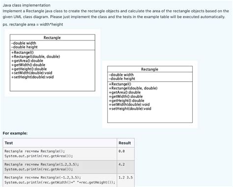 Image result for Rectangle Class Java