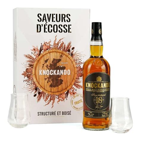 Віскі Knockando 18 y.o. + 2 glasses (Кнокандо 18 років зі склянками) 43 ...