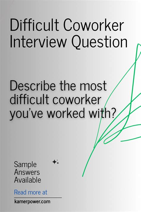 Image result for Job Interview Questions Difficult Co-Worker
