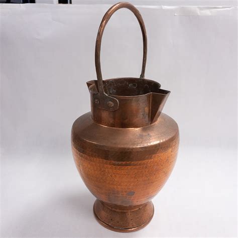Italian Copper Double Spouted Pitcher