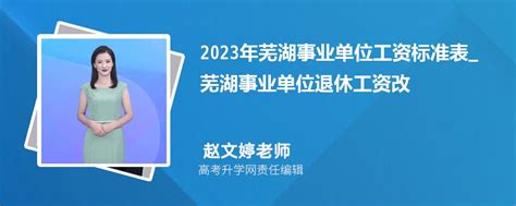 2023年芜湖事业单位工资待遇标准包括哪些方面