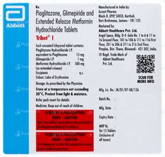 Tribet 1 Tablet 15: Uses, Side Effects, Price & Substitutes