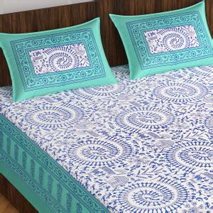 AZMA 144 TC Cotton Double Printed Flat Bedsheet - Buy AZMA 144 TC ...