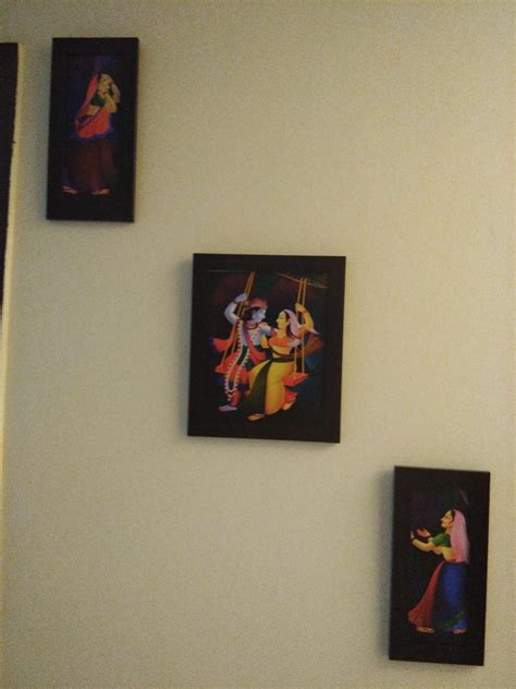 Wens 'Krishna Radhe Indian Deity' Wall Art (MDF, 30 cm x 34 cm x 1.5 cm ...