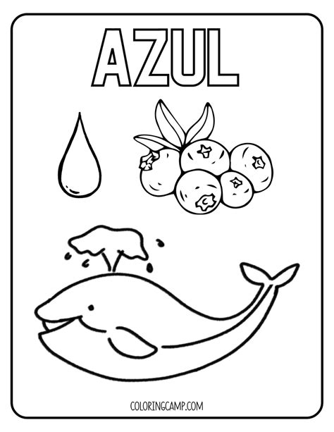 Spanish Colors Coloring Pages | www.coloringcamp.com